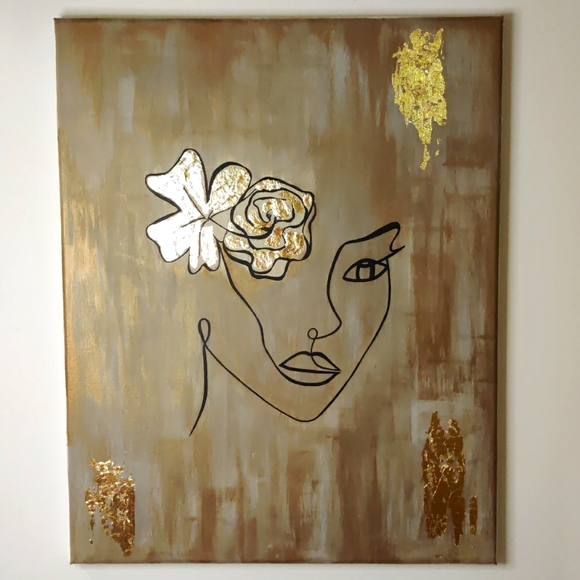 Other - Original Woman's Face Abstract Acrylic Art